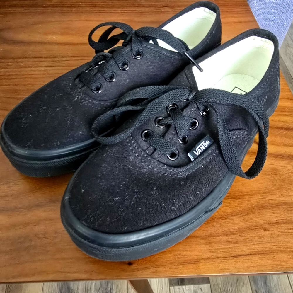 Vans Black Canvas Sneakers